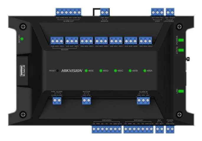 Kontrolér vstupu pre 1 dvere Hikvision DS-K2701X(P)