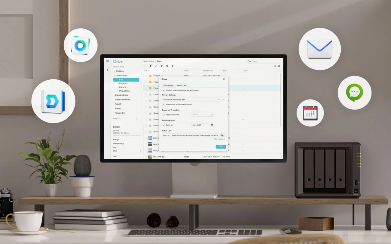 Firemné dokumenty na úložisku Synology NAS