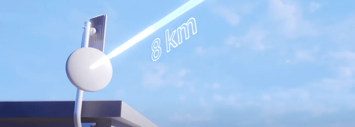 Anténa na streche so spojom na 8 km